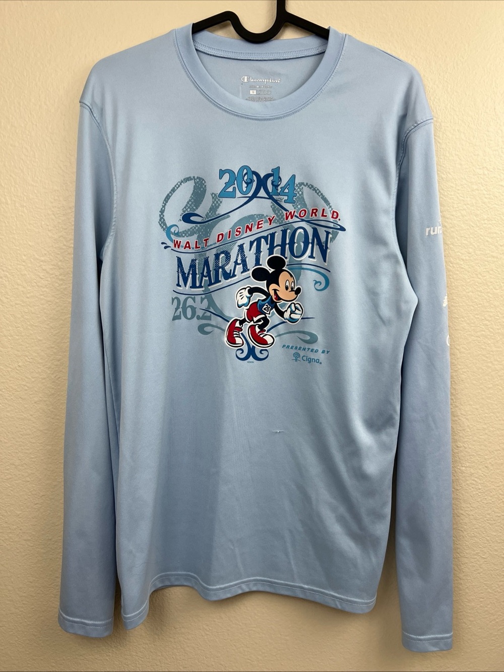 2014 Mickey Mouse Champion Walt Disney World Marathon Unisex Adult Shirt Small